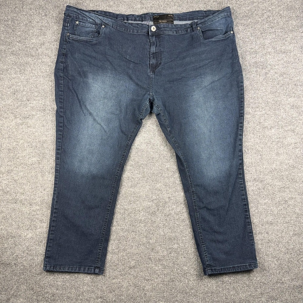 Six Lincoln Jeans Mens 48 Blue Slim Fit Stretch Denim Straight Leg Big & Tall